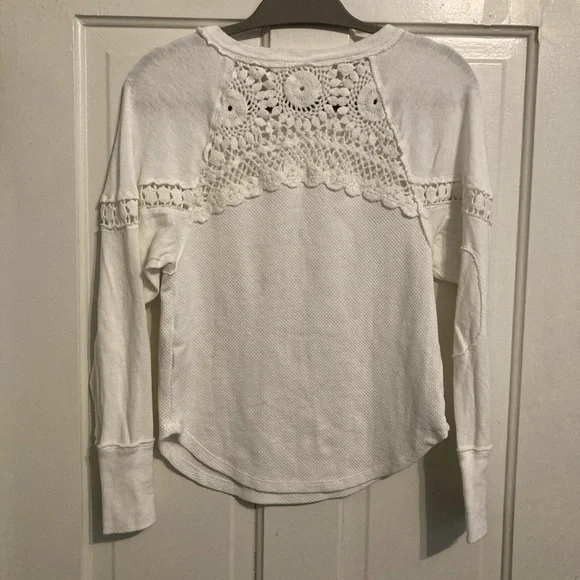 We The Free White Luela Thermal Long Sleeve Shirt - Picture 5 of 5